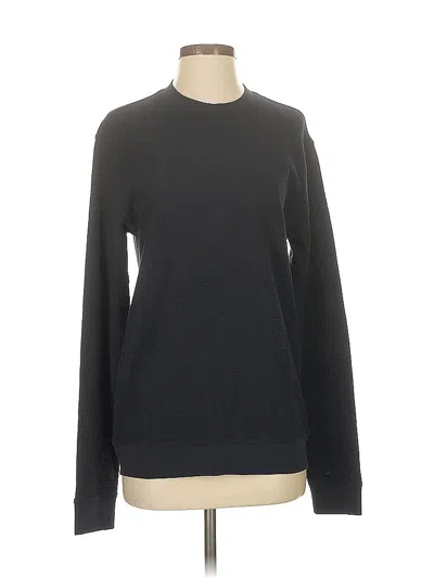 Pre-owned Vince Long Sleeve Top Black Crew Neck Tops