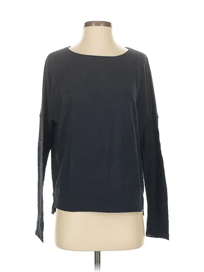 Pre-owned Vince Long Sleeve Top Gray Boatneck Tops
