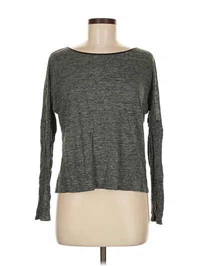Pre-owned Vince Long Sleeve Top Gray Boatneck Tops