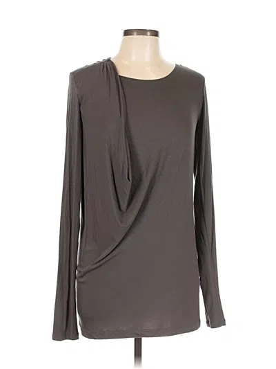 Pre-owned Vince Long Sleeve Top Gray Cowl Neck Tops