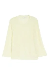 Vince Long Sleeve Top In Pale Lemon