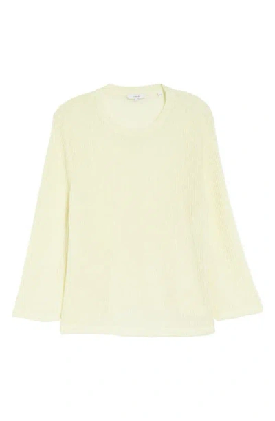 Vince Long Sleeve Top In Pale Lemon
