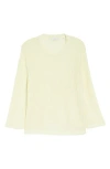 Vince Long Sleeve Top In Pale Lemon
