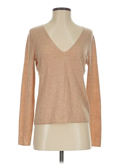 Pre-owned Vince Long Sleeve T-shirt In Brown