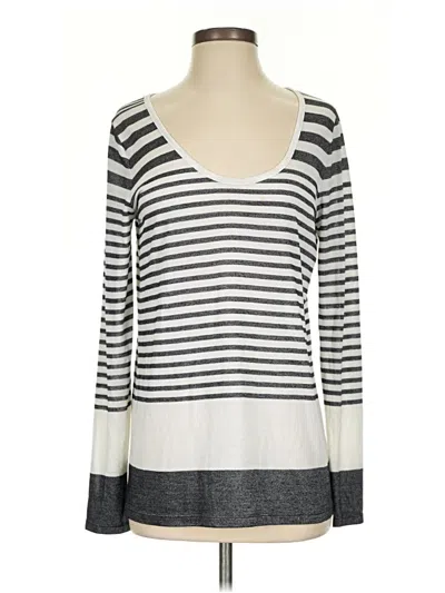 Pre-owned Vince Long Sleeve T-shirt In Gray