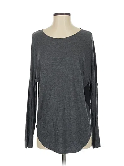 Pre-owned Vince Long Sleeve T-shirt In Gray