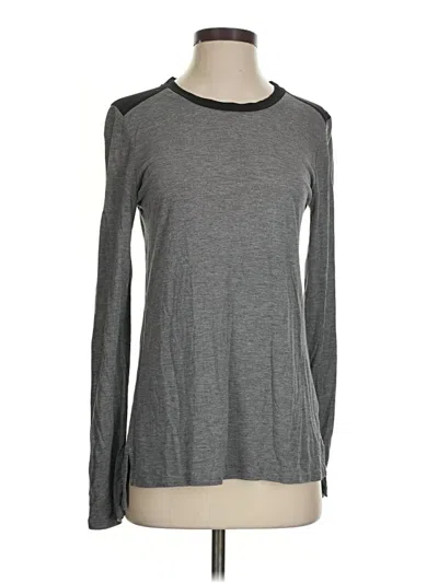 Pre-owned Vince Long Sleeve T-shirt In Gray