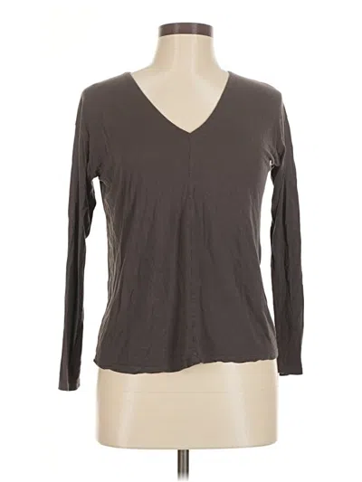 Pre-owned Vince Long Sleeve T-shirt In Gray