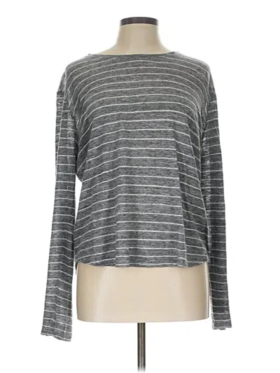 Pre-owned Vince Long Sleeve T-shirt In Gray