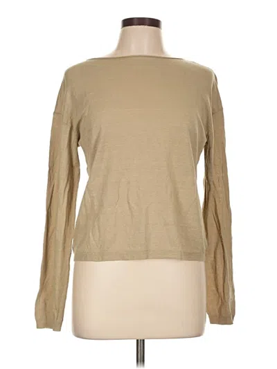Pre-owned Vince Long Sleeve T-shirt In Tan