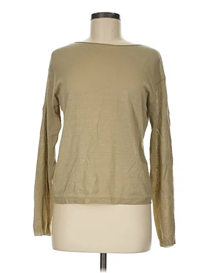 Pre-owned Vince Long Sleeve T-shirt In Tan