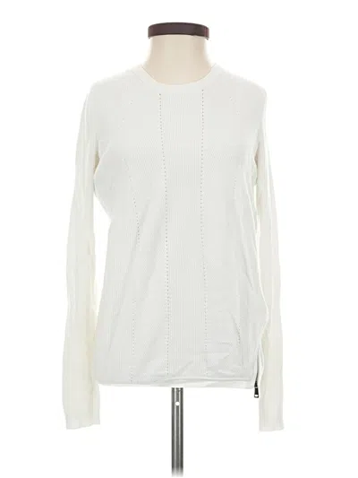 Pre-owned Vince Long Sleeve T-shirt In White