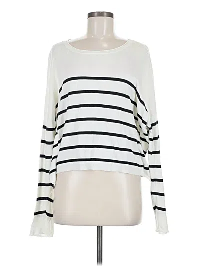 Pre-owned Vince Long Sleeve T-shirt In White