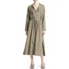Vince Long Sleeve Utility Shirtdress In Light Sea Fern