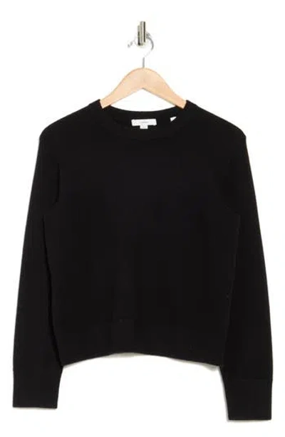 Vince Long Sleeve Wool & Cashmere Pullover In Black