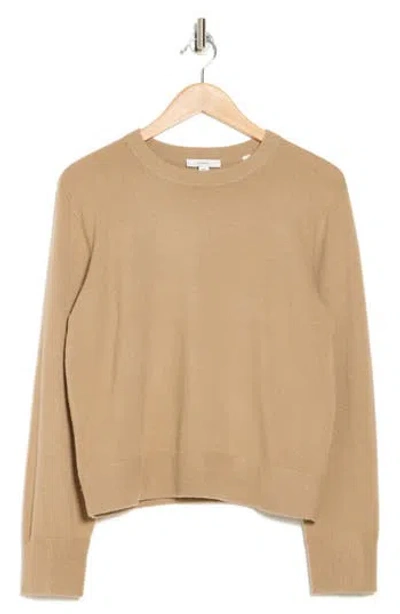 Vince Long Sleeve Wool & Cashmere Pullover In Light Cocoon