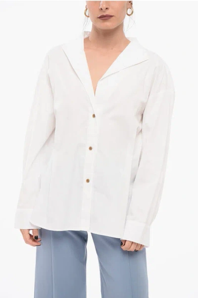 Vince Long Sleeved Pleated Shirt