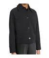 Vince Long-sleeved Shirt And Jacket In Black