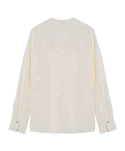 Vince Long-sleeved Shirt In White