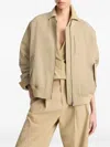 Vince Long-sleeves Bomber Jacket In Neutral