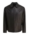 Vince Collared Long Sleeves Smooth Finish Jackets In Black