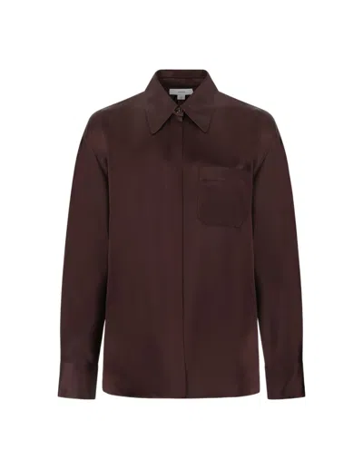 Vince Long-sleeve Shirt In Brown