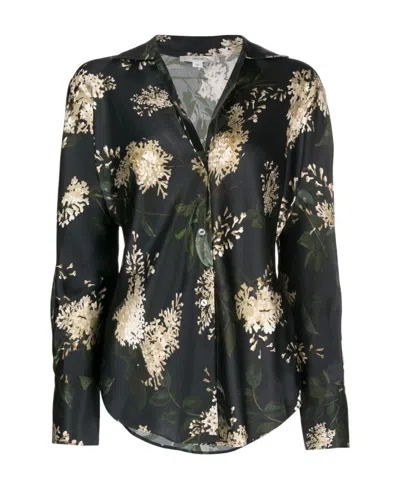Vince Long-sleeved Shirt In Black