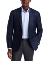 Vince Loro Piana Wool, Silk & Cashmere Tonal Plaid Classic Fit Soft Sport Coat In Blue