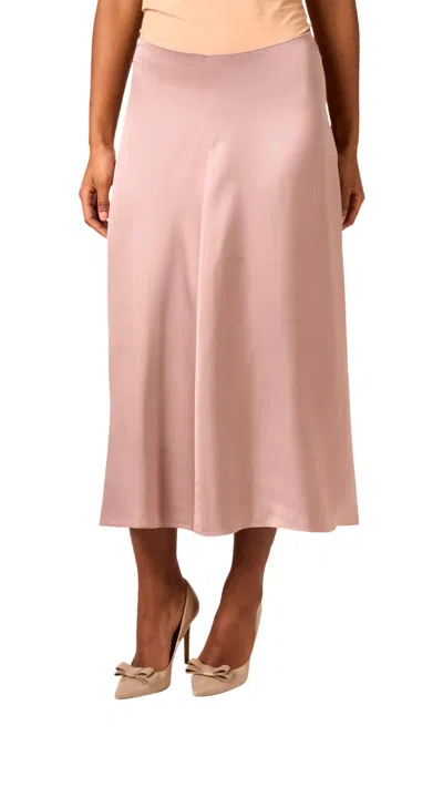 Vince Lotus Pink Satin Skirt