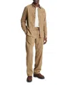 Vince Louie Flat Front Cotton Corduroy Pants In Brown