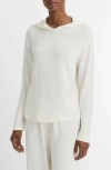 Vince Lounge Hoodie In Bone