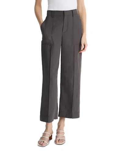 VINCE LOW RISE MIXED MEDIA PANTS