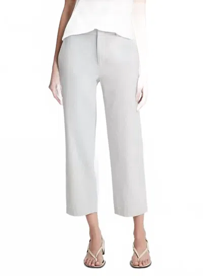 Vince Low Rise Washed Cotton Crop Pants In Lunar Dust In Multi