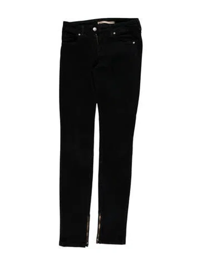 Pre-owned Vince Low-rise Skinny Leg Jeans In Black