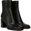 Vince Luca Womens Solid Leather Ankle Boots In Black