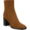 Vince Luca Suede Ankle Boots In Elm Wood