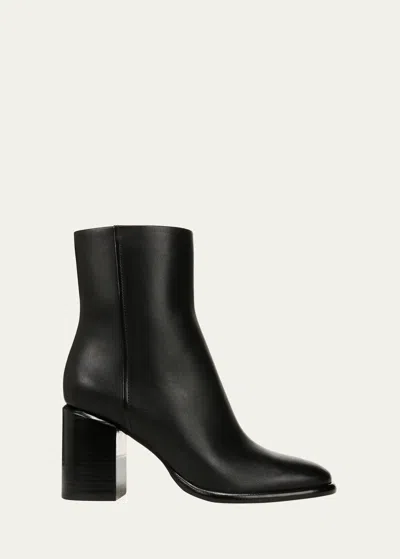 VINCE LUCA LEATHER ANKLE BOOTS