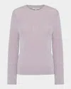 Vince Eyelash Metallic Sweater In Orchid Stone Metallic