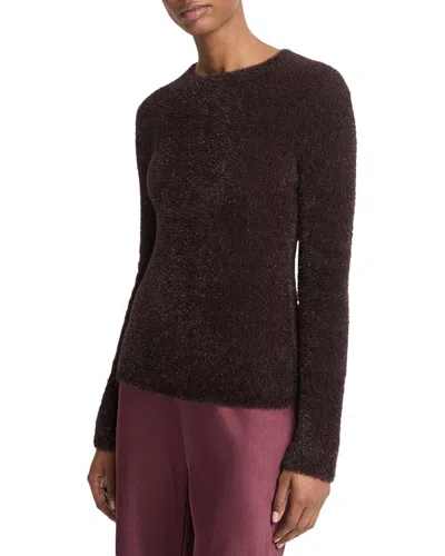 VINCE VINCE LUREX SOFT EYELASH PULLOVER