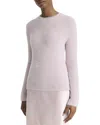 Vince Lurex Soft Eyelash Pullover In Pink