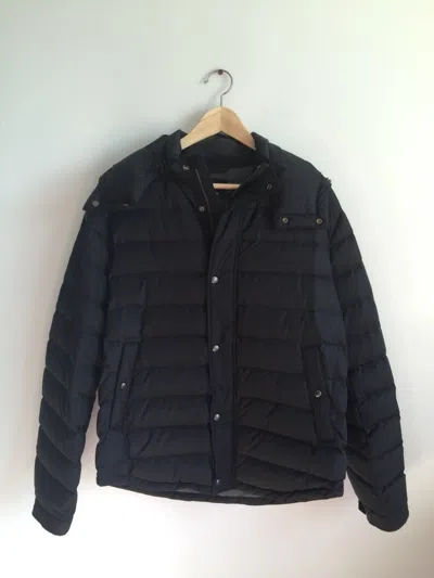 Pre-owned Vince M005  Puffer Down Men Coat Jacket Size L $595 In Black
