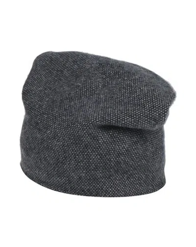 Vince . Man Hat Navy Blue Size Onesize Cashmere In Gray