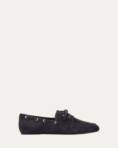 VINCE MARIN SUEDE BOAT LOAFERS