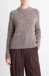 Vince Marled Crewneck Sweater In Red