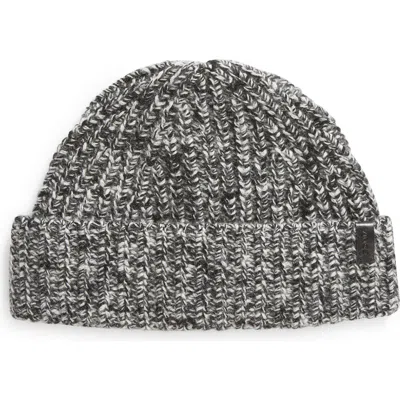 Vince Marled Wool & Cashmere Beanie In Black/cream