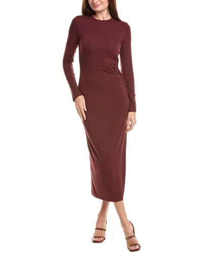 Vince Maxi Dress In Burgundy