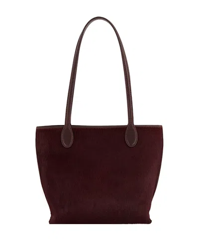 Vince Medium Calf Hair Tote In Orange