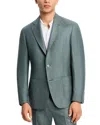 Vince Melange Solid Slim Fit Suit Jacket In Sage Green