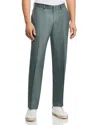 Vince Melange Solid Slim Fit Suit Pants In Sage Green