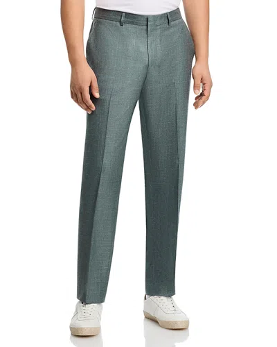 Vince Melange Solid Slim Fit Suit Trousers In Sage Green
